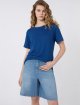 Синяя футболка Weekend Max Mara из льна и эластана: фото 4 - Invogue