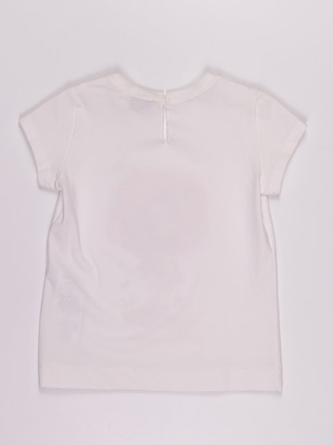 Біла футболка MONNALISA : фото 1 - Invogue