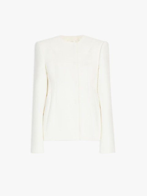 Молочний об'ємний жакет SPORTMAX: фото - Invogue
