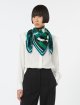Зелена хустка MAX MARA з принтом: фото 1 - Invogue