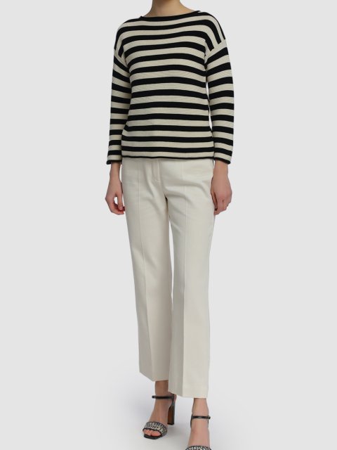 Белые брюки MARELLA: фото 1 - Invogue