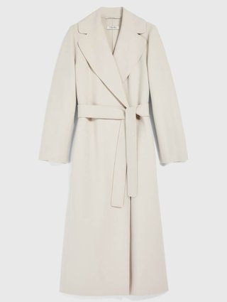 Кремовое пальто MAX MARA: фото - Invogue