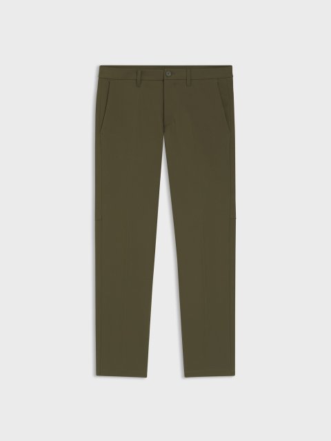 Зауженные брюки slim fit из водоотталкивающей эластичной ткани BOSS: фото - Invogue