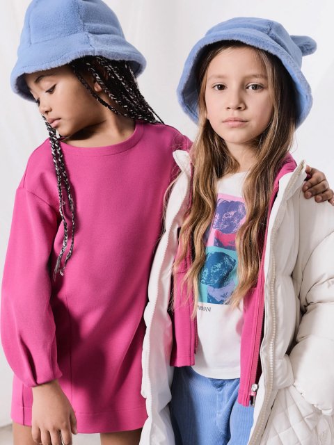 Рожева сукня EMPORIO ARMANI KIDS: фото 3 - Invogue