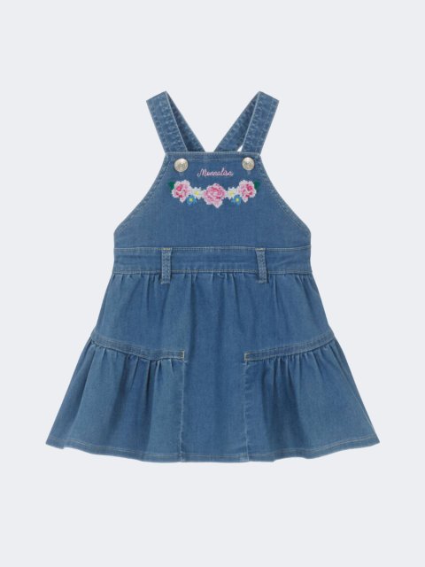 Джинсовый сарафан Monnalisa для девочек: фото - Invogue