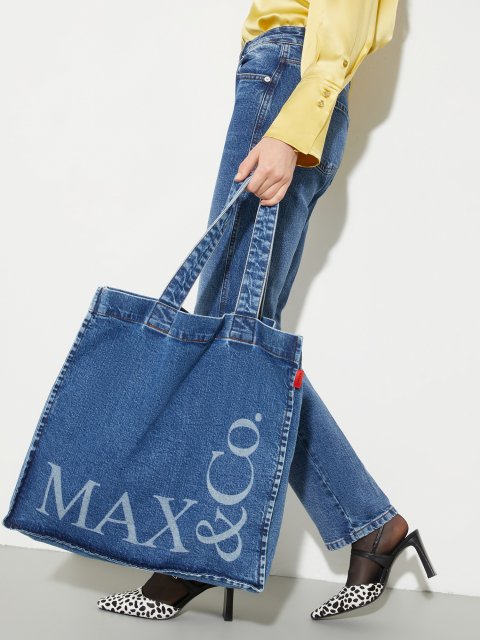Сині джинси MAX&CO вузького крою: фото 6 - Invogue