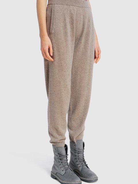 Бежевые брюки MAX MARA: фото 3 - Invogue