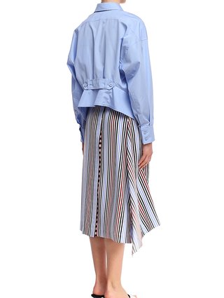 Блакитна сорочка Sportmax: фото 4 - Invogue