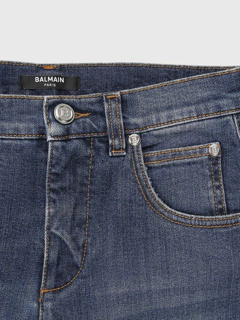 Сині джинси BALMAIN KIDS : фото 4 - Invogue