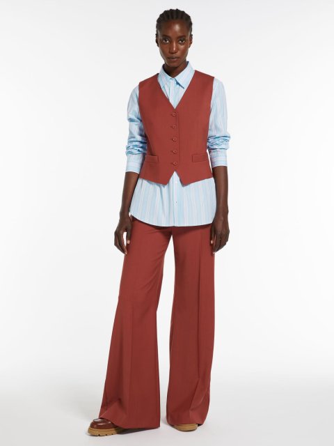 Теракотовий жилет WEEKEND MAX MARA з вовни: фото 4 - Invogue