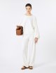 Білий светр MAX MARA з тонкої вовняної пряжі: фото 1 - Invogue