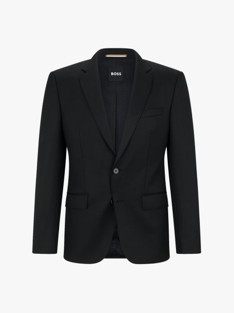 Чорний піджак BOSS з вовни: фото - Invogue