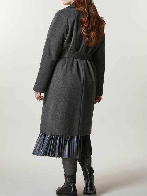 Темно-сіре пальто PERSONA : фото 2 - Invogue