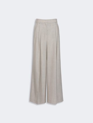 Світло-коричневі брюки Weekend Max Mara з вовни: фото - Invogue