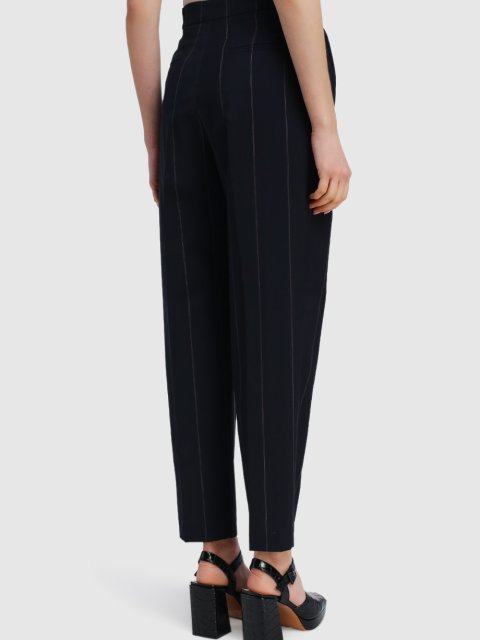 Тёмно-синие брюки MAX&CO: фото 4 - Invogue