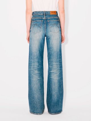Синие джинсы Kenzo из хлопка и эластана: фото 3 - Invogue
