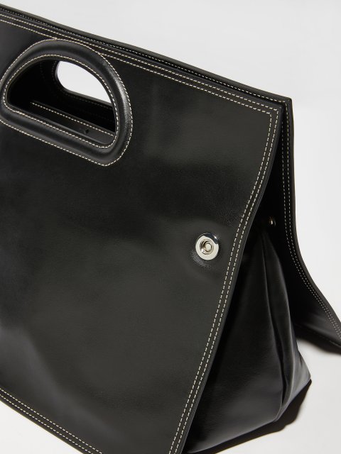 Черная сумка Max&Co из гладкой кожи: фото 4 - Invogue