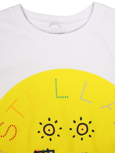 Белая футболка STELLA MCCARTNEY KIDS: фото 5 - Invogue