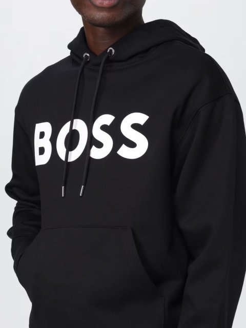 Черное худи BOSS: фото 3 - Invogue