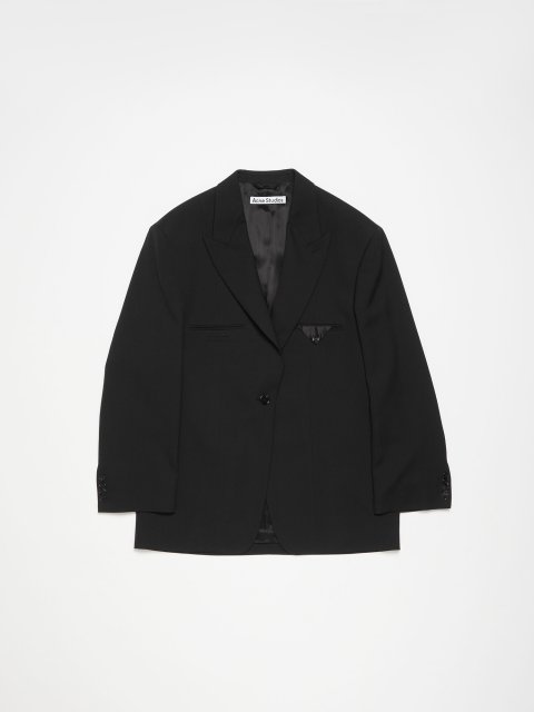 Чорний жакет Acne Studios однобортний: фото - Invogue