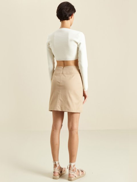 Кремова спідниця MAX MARA : фото 1 - Invogue