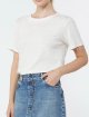 Біла футболка Weekend Max Mara з льону: фото 4 - Invogue