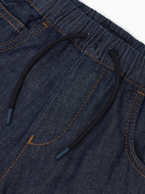 Темно-синие джинсы Emporio Armani хлопчатобумажные: фото 3 - Invogue