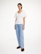 Біла футболка BY MALENE BIRGER з еластичної бавовни: фото 1 - Invogue