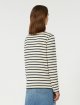 Молочный топ WEEKEND MAX MARA в полоску: фото 3 - Invogue