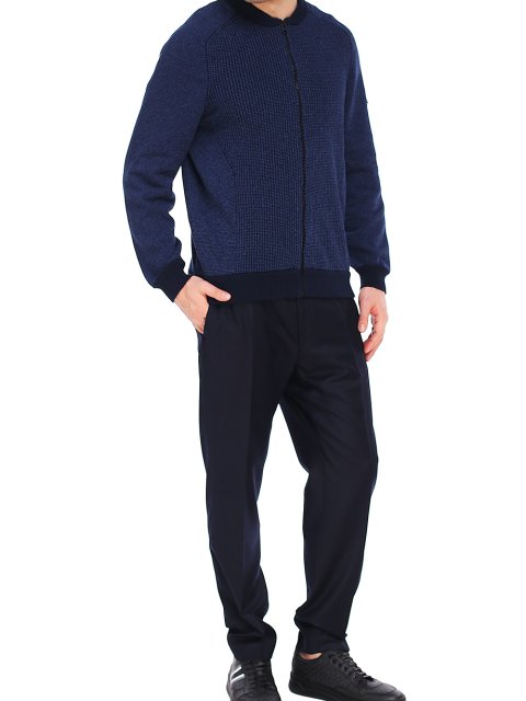 Тёмно-синий кардиган BOSS: фото 1 - Invogue