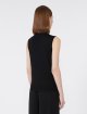 Чорний топ MAX MARA з вовняної пряжі: фото 3 - Invogue