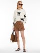 Коричневі шорти Max Mara з вишивкою: фото 4 - Invogue