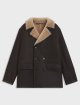 Бежевая куртка кожа BOSS из кожи: фото - Invogue