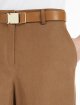 Темно-коричневі брюки Max Mara з бавовни та льону: фото 4 - Invogue