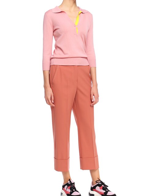 Рожеві брюки MARELLA : фото 3 - Invogue