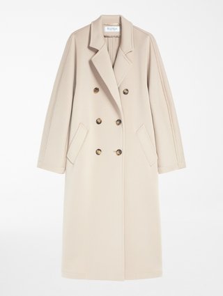 Молочное пальто MAX MARA: фото - Invogue