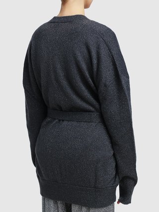 Тёмно-серый кардиган MAX MARA: фото 4 - Invogue