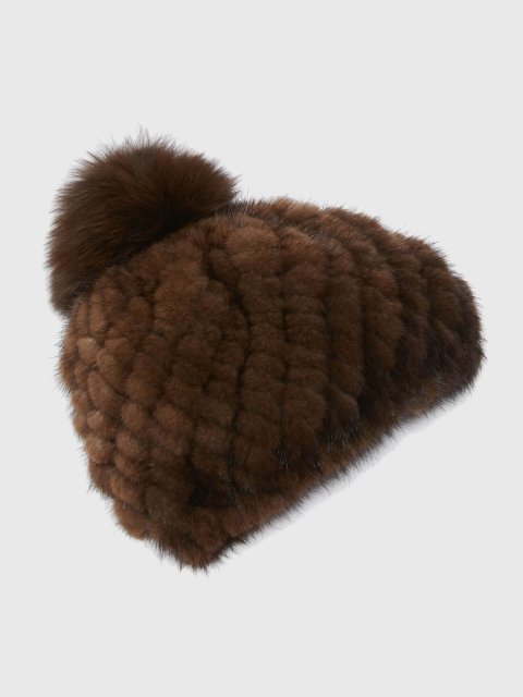 Коричнева шапка MAX MARA : фото - Invogue