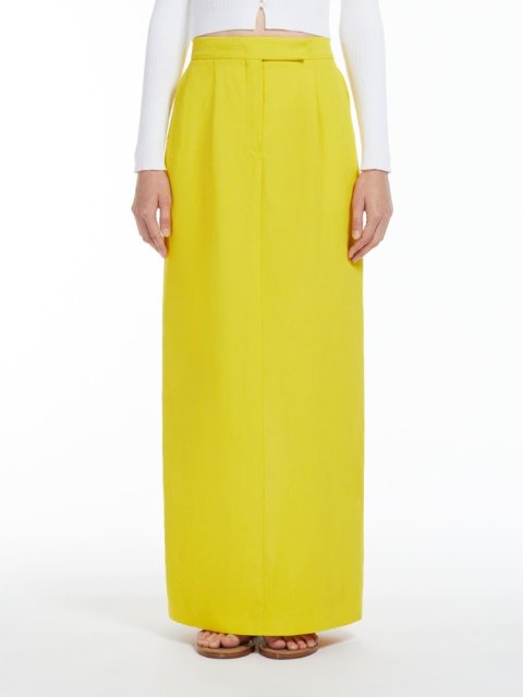 Желтая длинная юбка Max Mara: фото 1 - Invogue
