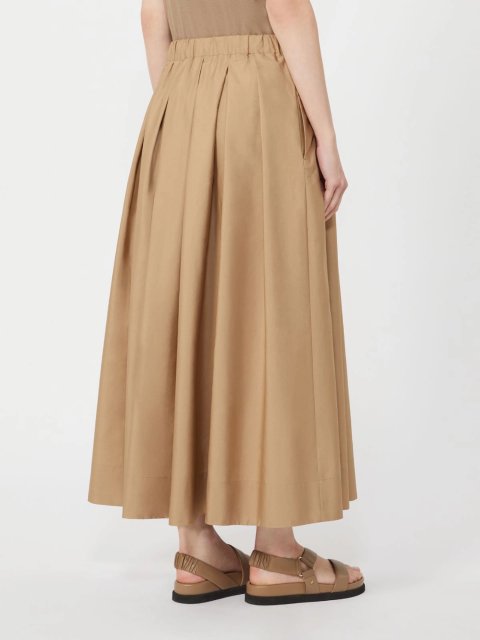 Карамельная юбка Max Mara из хлопкового поплина: фото 3 - Invogue