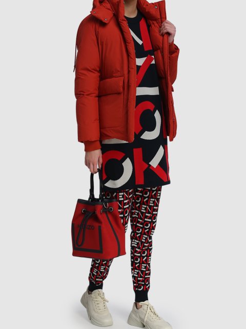 Красное платье KENZO: фото 1 - Invogue