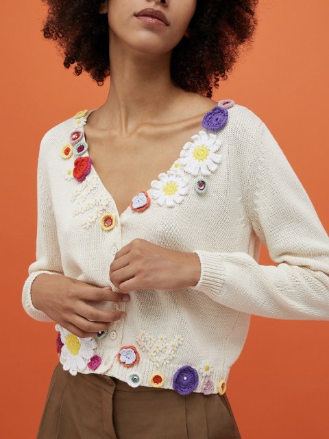 Кремовый кардиган MAX&CO: фото 1 - Invogue