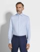 Блакитна сорочка ZEGNA з бавовни: фото 2 - Invogue