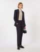 Темно-синій жакет MAX MARA з віскозного трикотажу: фото 1 - Invogue