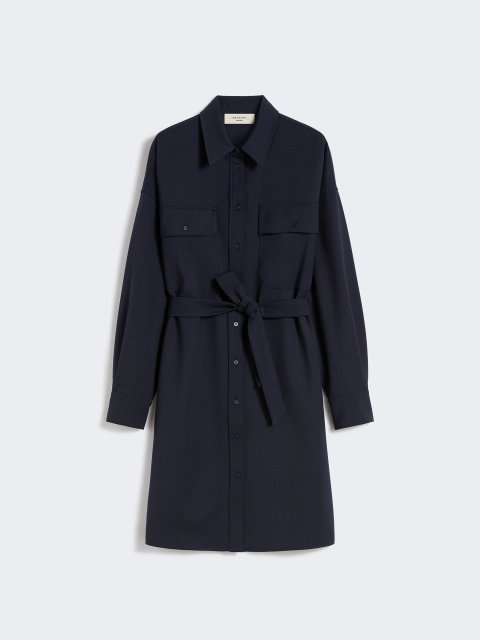 Темно-синя сукня WEEKEND MAX MARA з вовни: фото - Invogue