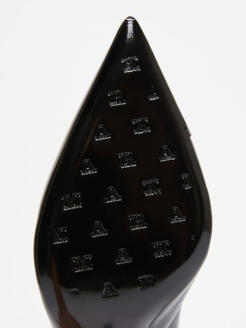 Черные туфли MAX MARA из кожи наппа: фото 6 - Invogue