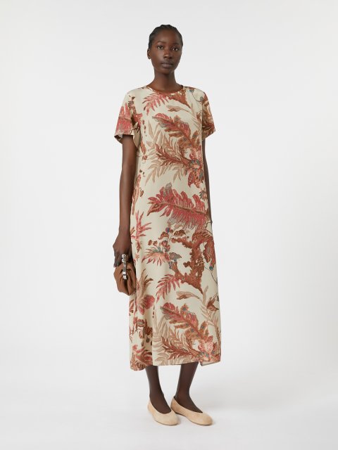 Сукня з принтом WEEKEND MAX MARA шовкова: фото 1 - Invogue