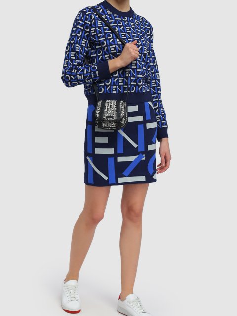 Тёмно-синяя юбка KENZO: фото 1 - Invogue