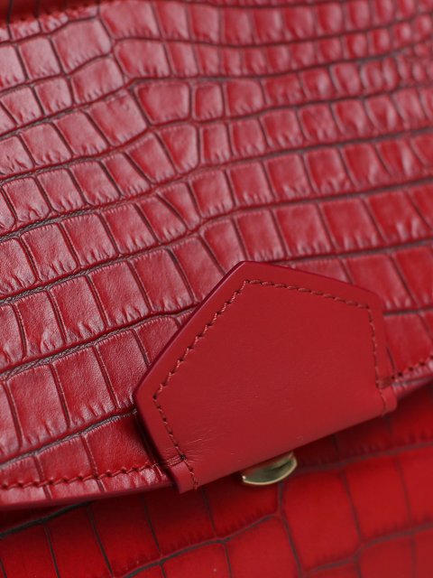 Бордовая сумка MAX MARA: фото 6 - Invogue