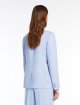 Блакитний жакет Weekend Max Mara з льону: фото 3 - Invogue